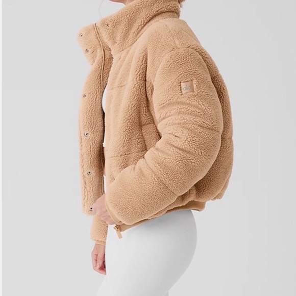 NWOT ALO  Tan Sherpa Jacket - Picture 6 of 11